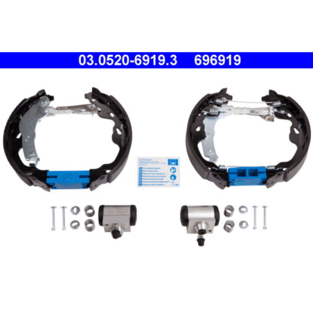 ATE 03.0520-6919.3 Bremsbackensatz Hinten für Agila Swift Splash