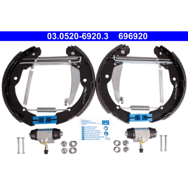 ATE 03.0520-6920.3 Brake Shoe Set Rear for Caddy Octavia Inca