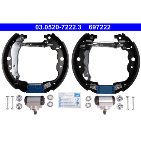 ATE 03.0520-7222.3 Kit ganasce freno posteriore per Kangoo Logan Dokker Lodgy Citan Duster Captur