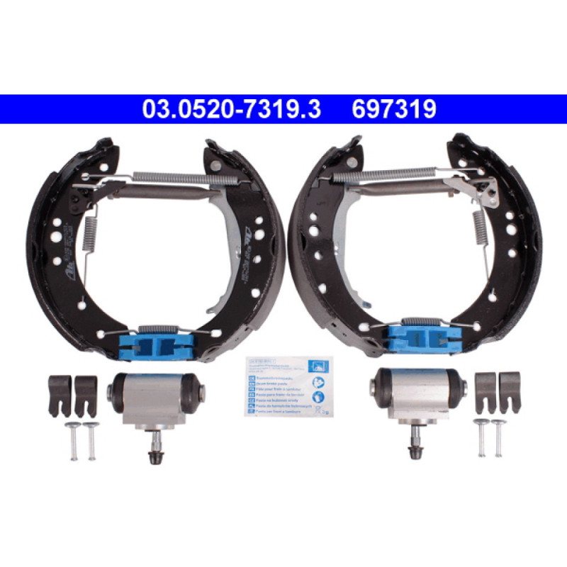 ATE 03.0520-7319.3 Brake Shoe Set Rear for Colt Forfour