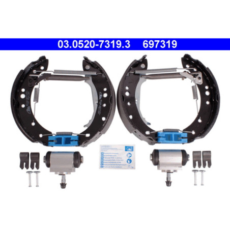 ATE 03.0520-7319.3 Brake Shoe Set Rear for Colt Forfour