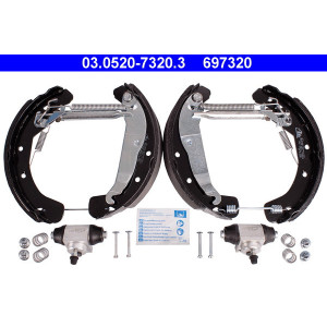 ATE 03.0520-7320.3 Zestaw szczęk hamulcowych tył dla Vectra Zafira