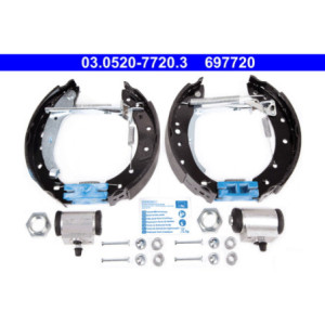 ATE 03.0520-7720.3 Brake Shoe Set Rear for 206 206+ 207