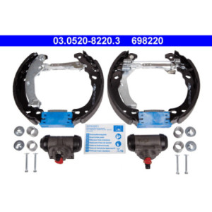ATE 03.0520-8220.3 Brake Shoe Set Rear for 500 Panda Ka
