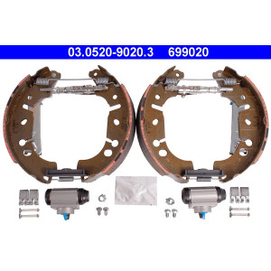 ATE 03.0520-9020.3 Juego de zapatas de frenos trasero para Fiat Punto Linea