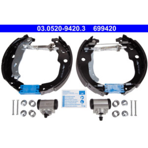 ATE 03.0520-9420.3 Brake Shoe Set Rear for 208 207 DS DS3 C3