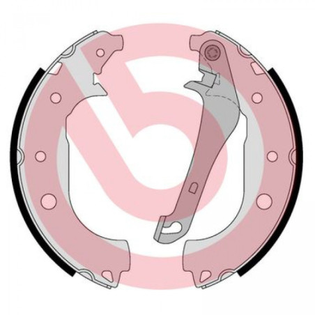 BREMBO S 24 552 Jeu de mâchoires de frein arrière pour Ford Ecosport