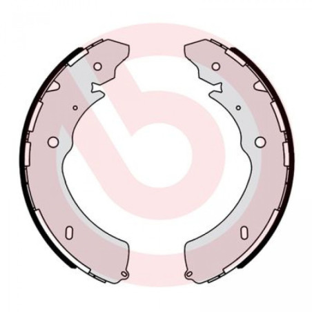 BREMBO S 34 508 Juego de zapatas de frenos trasero para Isuzu D-Max