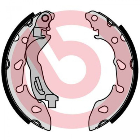BREMBO S 24 553 Jeu de mâchoires de frein arrière pour 500 Panda Ka 500L