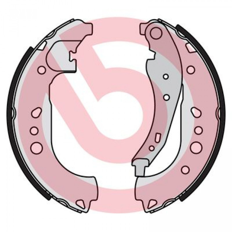 BREMBO S 68 550 Sada brzdových čelistí zadní pro Twingo Forfour