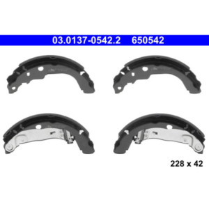 ATE 03.0137-0542.2 Kit ganasce freno posteriore per 208 C3 301 C-Elysee