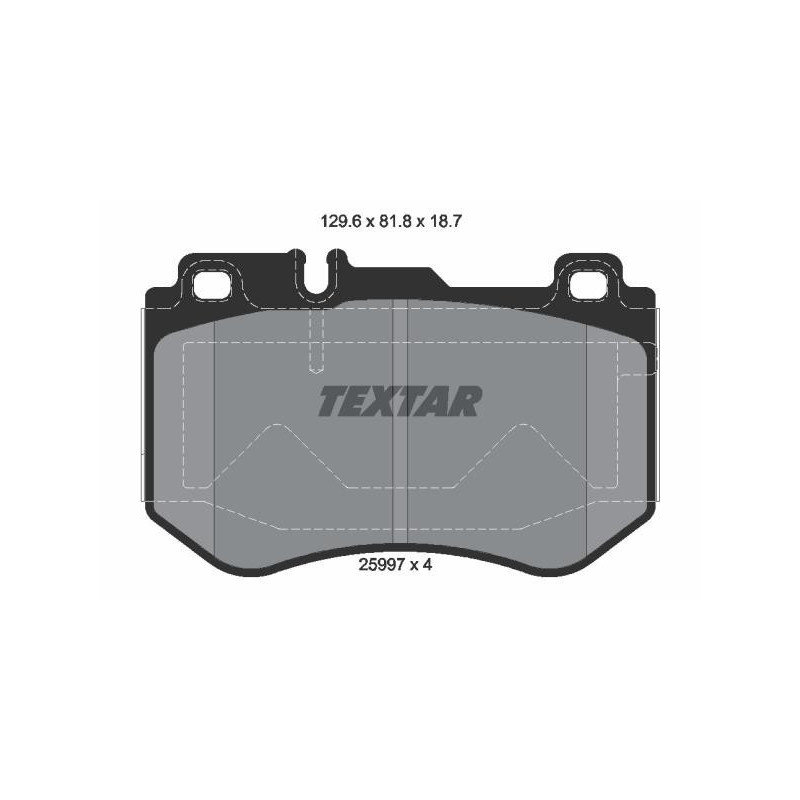 TEXTAR 2599701 Plaquettes de frein avant pour Mercedes C