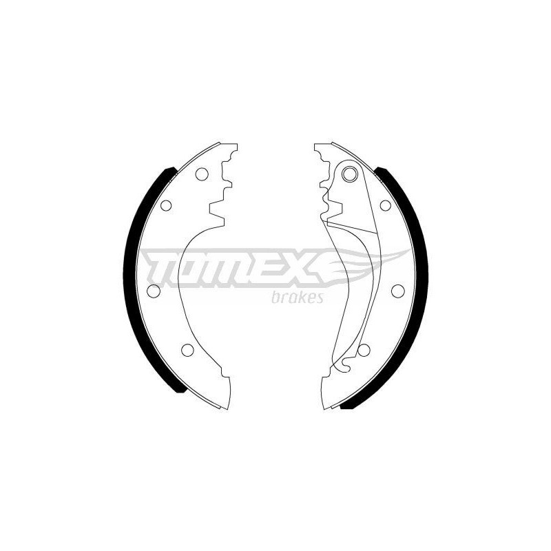 TOMEX Brakes TX 22-90 Brake Shoe Set for