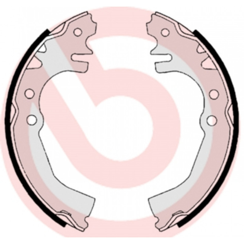 BREMBO S 16 513 Brake Shoe Set Rear for Daihatsu Cuore