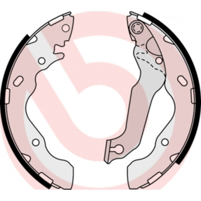 BREMBO S 30 511 Sada brzdových čeľustí zadné pre Hyundai Elantra Matrix