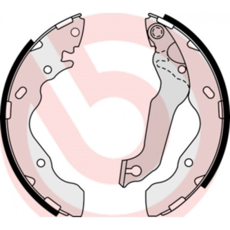 BREMBO S 30 511 Brake Shoe Set Rear for Hyundai Elantra Matrix