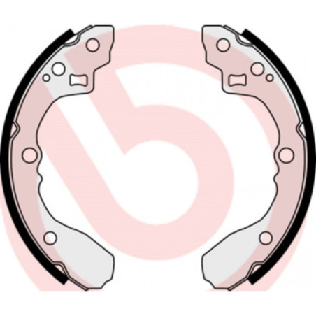 BREMBO S 30 513 Sada brzdových čeľustí zadné pre Rio Meriva