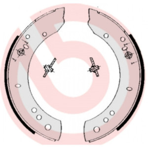 BREMBO S 44 502 Kit ganasce freno posteriore per Defender 110/127 88/109 PS10