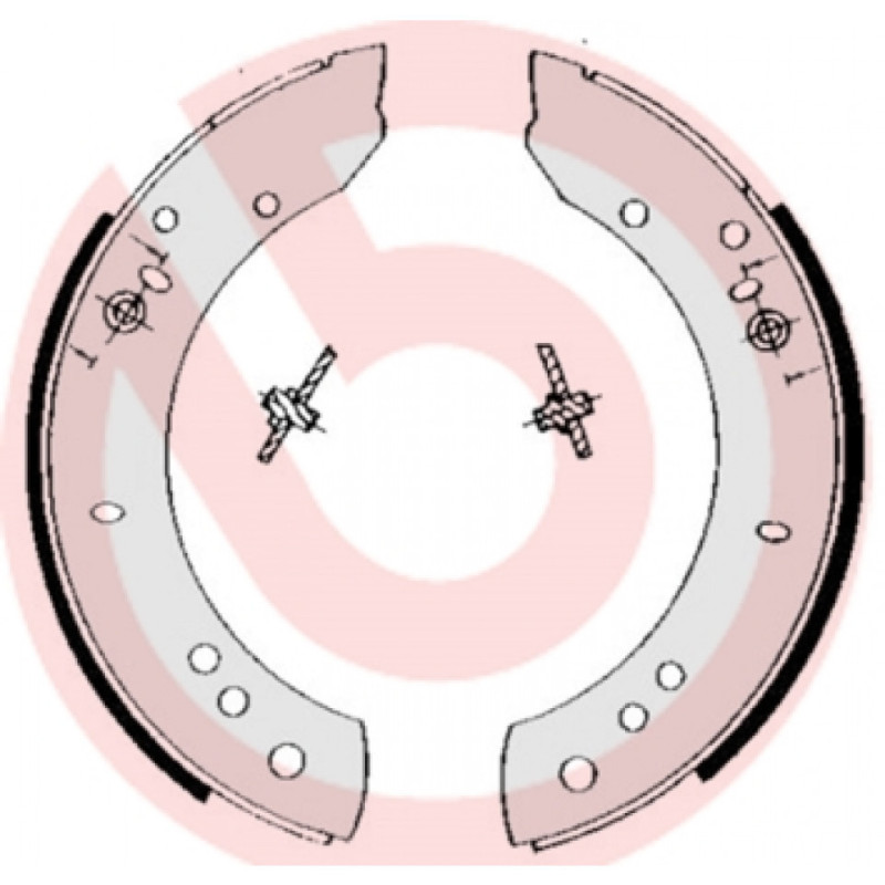 BREMBO S 44 502 Sada brzdových čelistí zadní pro Defender 110/127 88/109 PS10