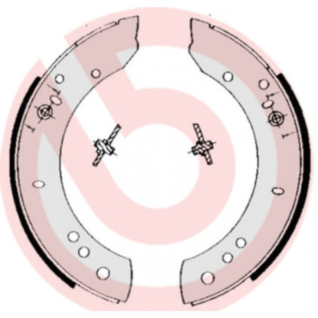 BREMBO S 44 502 Sada brzdových čeľustí zadné pre Defender 110/127 88/109 PS10