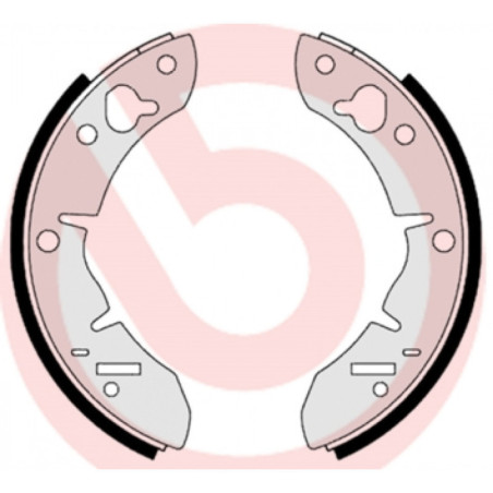 BREMBO S 52 501 Sada brzdových čelistí zadní pro Mini 100 Metro 1000-Series