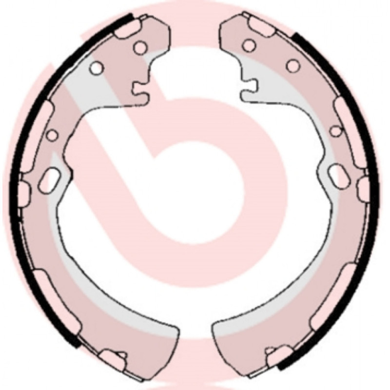 BREMBO S 56 515 Zestaw szczęk hamulcowych tył dla Vanette Urvan Terrano NP300 Pathfinder