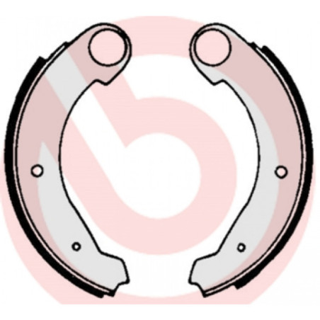 BREMBO S 61 503 Sada brzdových čeľustí zadné pre 2CV Dyane Mehari Acadiane
