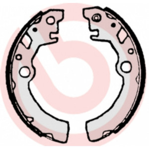 BREMBO S 79 519 Juego de zapatas de frenos trasero para