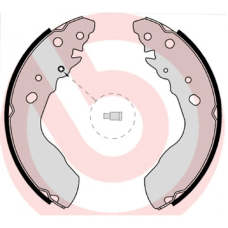 BREMBO S 79 522 Sada brzdových čeľustí zadné pre Suzuki Vitara