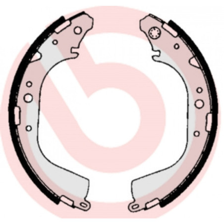 BREMBO S 83 530 Sada brzdových čelistí zadní pro Hilux Hiace / Commuter Taro 4 Runner Dyna