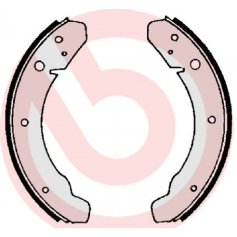 BREMBO S 85 501 Brake Shoe Set Rear for KAEFER Safari Iltis 924