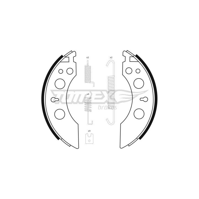 TOMEX Brakes TX 23-39 Sada brzdových čelistí pro