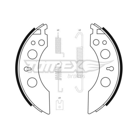 TOMEX Brakes TX 23-39 Sada brzdových čeľustí pre