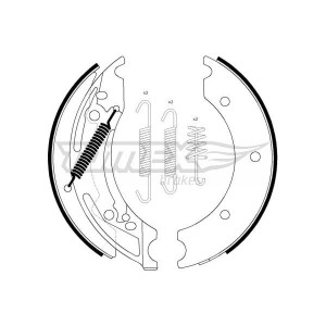 TOMEX Brakes TX 23-40 Sada brzdových čeľustí pre