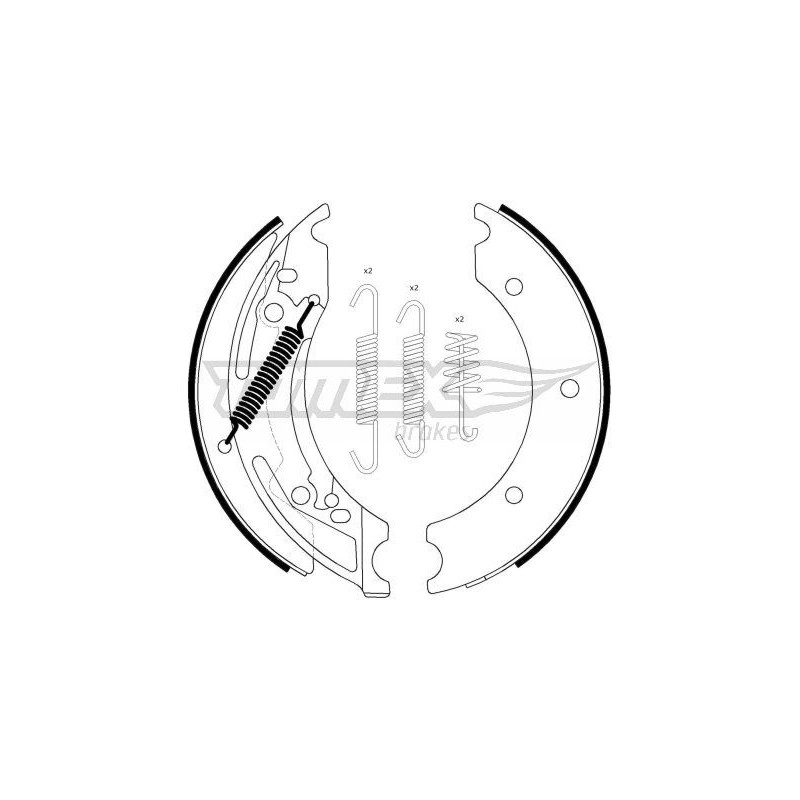 TOMEX Brakes TX 23-40 Bremsbackensatz für