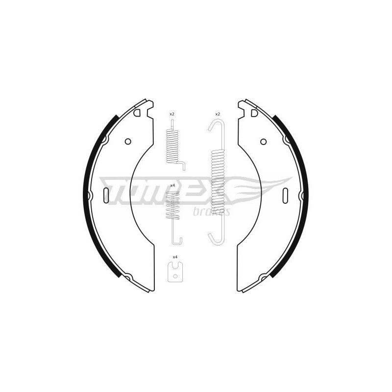 TOMEX Brakes TX 23-41 Sada brzdových čelistí pro