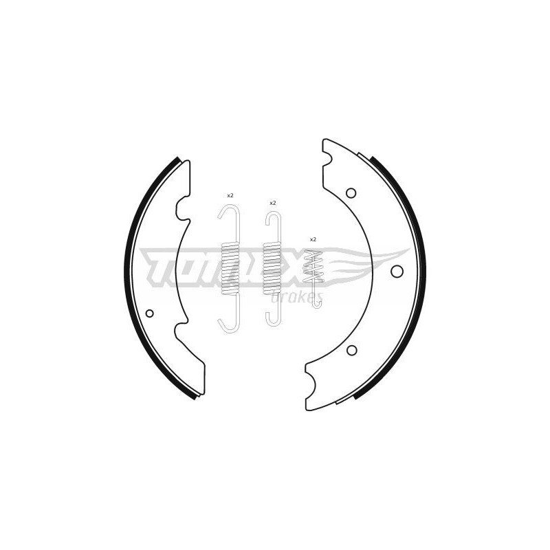 TOMEX Brakes TX 23-42 Sada brzdových čeľustí pre