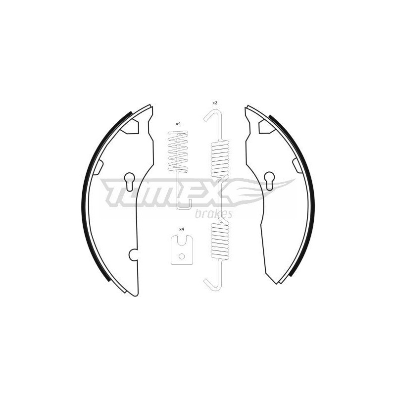 TOMEX Brakes TX 23-43 Sada brzdových čeľustí pre