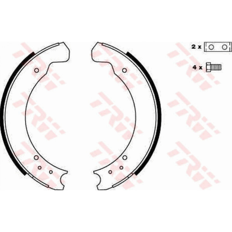 TRW GS6075 Brake Shoe Set Rear for