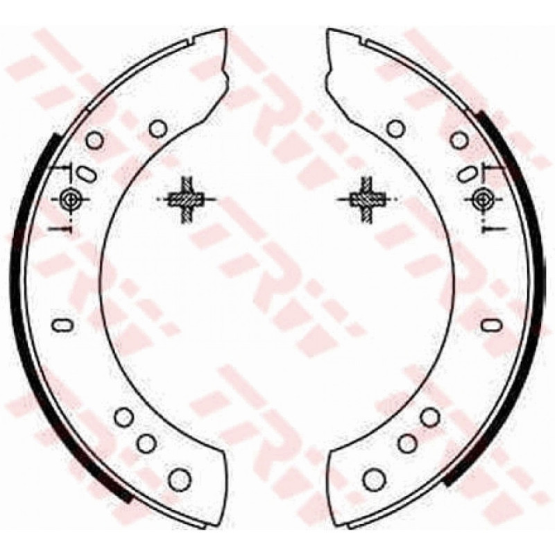TRW GS6082 Brake Shoe Set Rear for