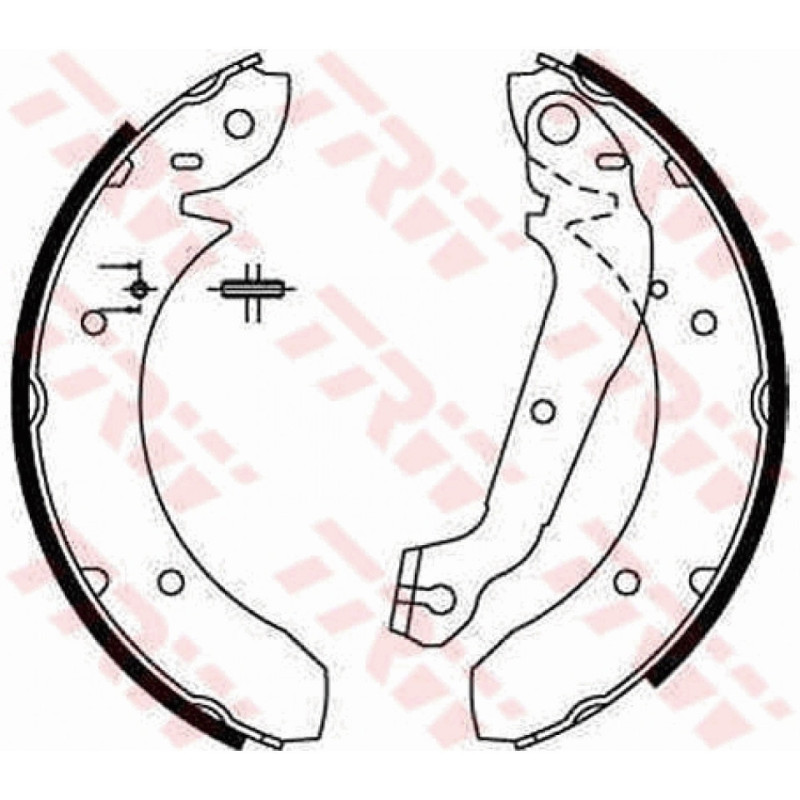 TRW GS6166 Kit ganasce freno per