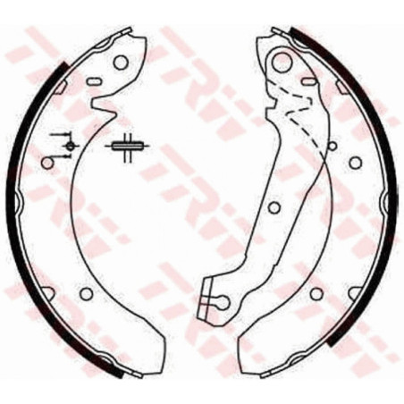 TRW GS6166 Brake Shoe Set Rear for