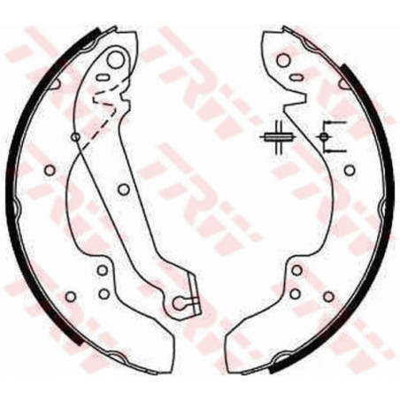 TRW GS6167 Brake Shoe Set Rear for