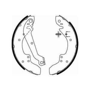 TRW GS6167 Brake Shoe Set Rear for