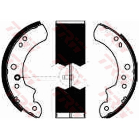 TRW GS6222 Brake Shoe Set Rear for