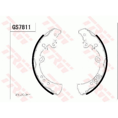TRW GS7811 Kit ganasce freno per