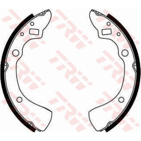 TRW GS8125 Bremsbackensatz für