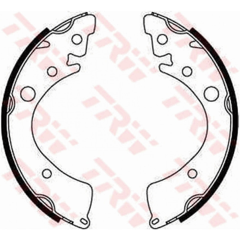 TRW GS8201 Brake Shoe Set Rear for