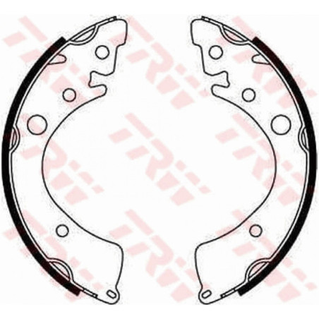 TRW GS8201 Bremsbackensatz für