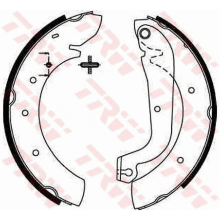 TRW GS8207 Brake Shoe Set Rear for